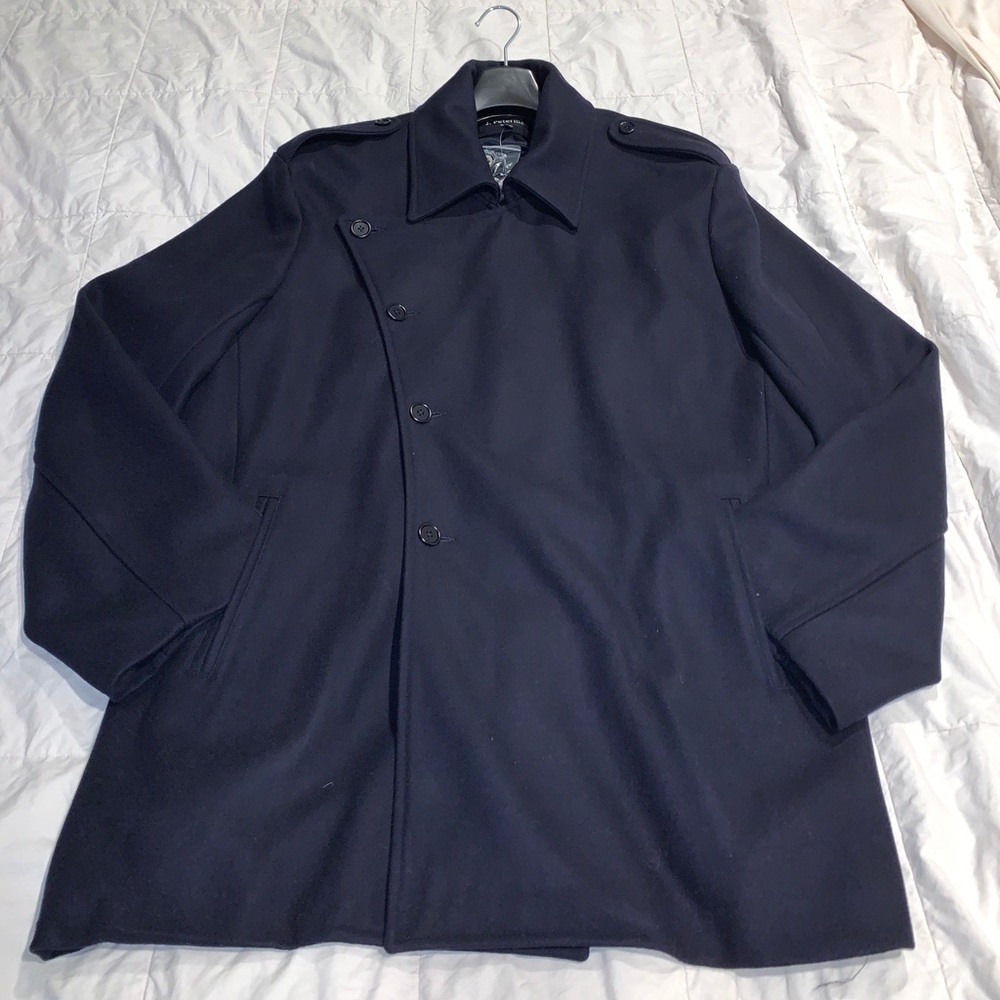 J Peterman Men’s Navy Wool Peacoat 52